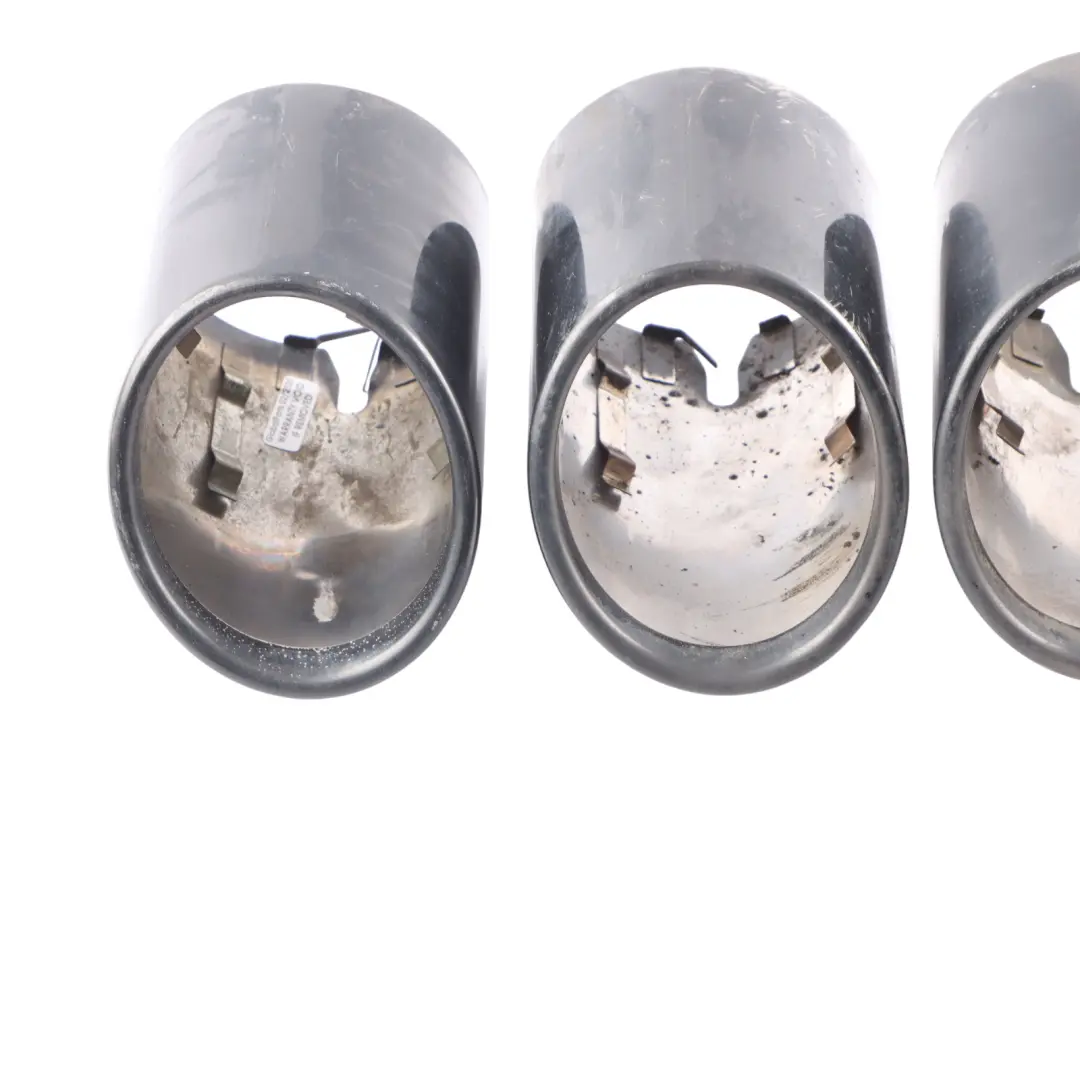 Exhaust Tailpipe Black Chrome Tip Set to BMW X3 F01 X4 F98 Rear with Part number 8058651 BMW X3 F01 X4 F98 Rear Exhaust Tailpipe Black Chrome Tip Set - SKU 8058651-1 - Part number 8058651