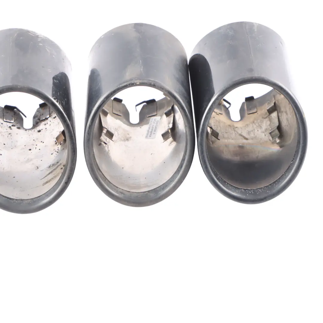 Exhaust Tailpipe Black Chrome Tip Set to BMW X3 F01 X4 F98 Rear with Part number 8058651 BMW X3 F01 X4 F98 Rear Exhaust Tailpipe Black Chrome Tip Set - SKU 8058651-1 - Part number 8058651