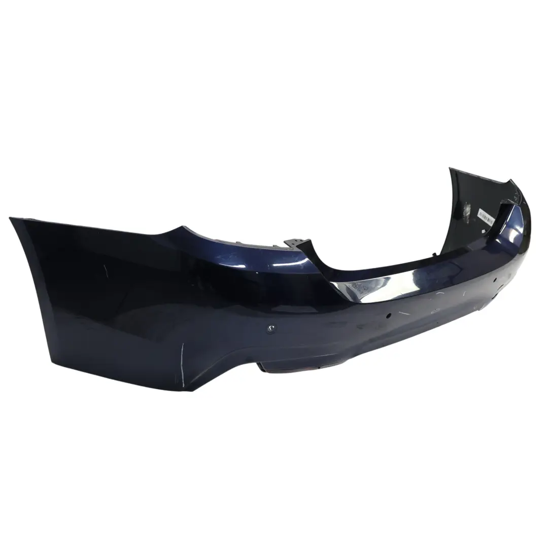 BMW F32 F33 M Sport Rear Bumper Trim Panel Tanzanite Blue Metallic - X10 - SKU 8060889-TAN - Part number 8060889