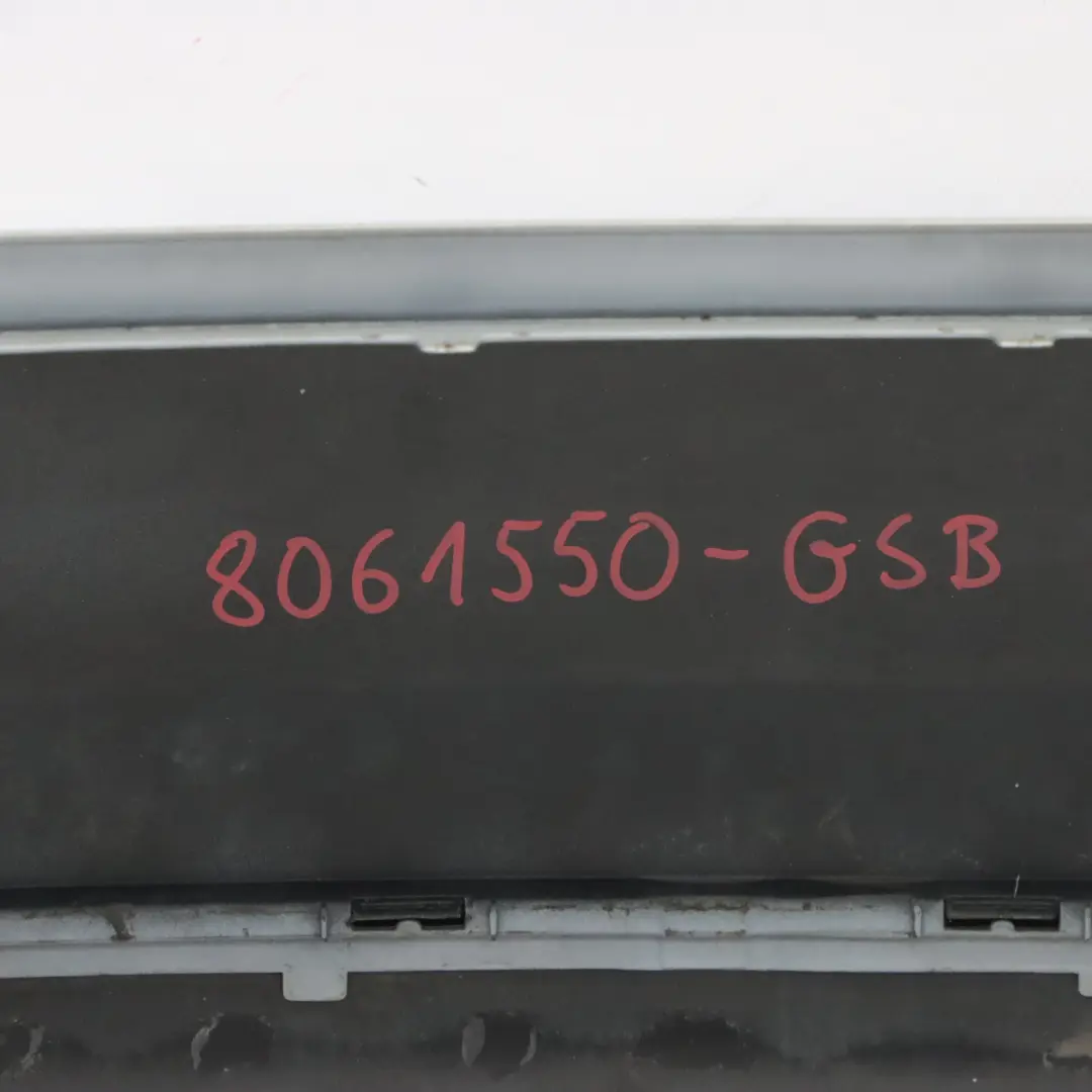Bumper Trim Panel M Sport PDC Glacier Silver Metallic - A83 to BMW F34 Rear with Part number 8061550 BMW F34 Rear Bumper Trim Panel M Sport PDC Glacier Silver Metallic - A83 - SKU 8061550-GSB - Part number 8061550