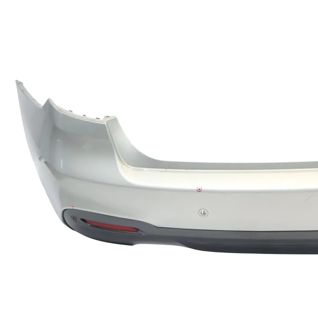 Bumper Trim Panel M Sport PDC Glacier Silver Metallic - A83 to BMW F34 Rear with Part number 8061550 BMW F34 Rear Bumper Trim Panel M Sport PDC Glacier Silver Metallic - A83 - SKU 8061550-GSB - Part number 8061550