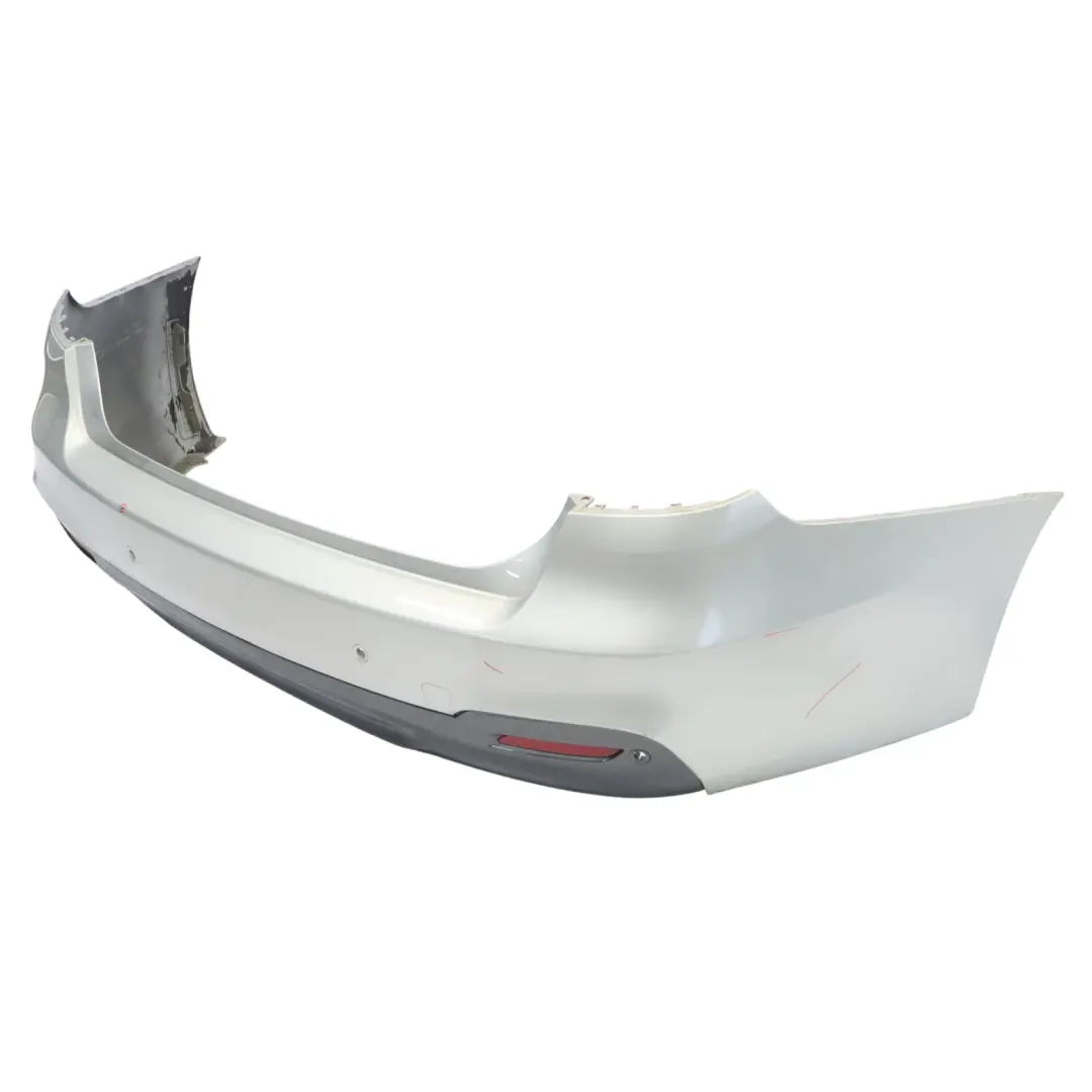 Bumper Trim Panel M Sport PDC Glacier Silver Metallic - A83 to BMW F34 Rear with Part number 8061550 BMW F34 Rear Bumper Trim Panel M Sport PDC Glacier Silver Metallic - A83 - SKU 8061550-GSB - Part number 8061550