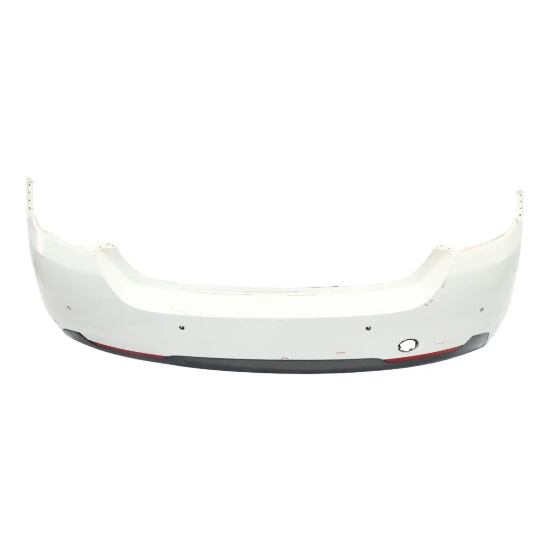 Bumper M Sport Trim Panel PDC Alpinweiss 3 White - 300 to BMW F36 Rear with Part number 8062246 BMW F36 Rear Bumper M Sport Trim Panel PDC Alpinweiss 3 White - 300 - SKU 8062246-AW - Part number 8062246