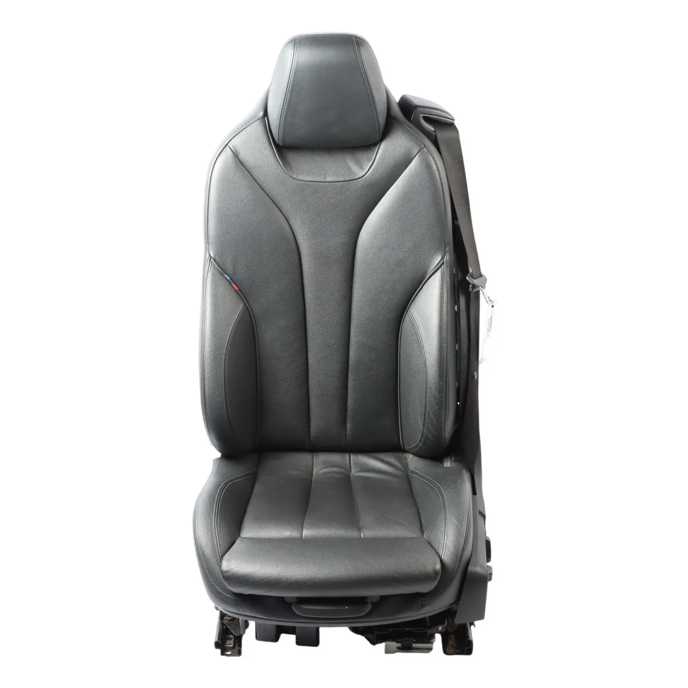 Front Seat BMW F33 Cabrio Left N/S M Sport Leather Black Contrast Blue Heated