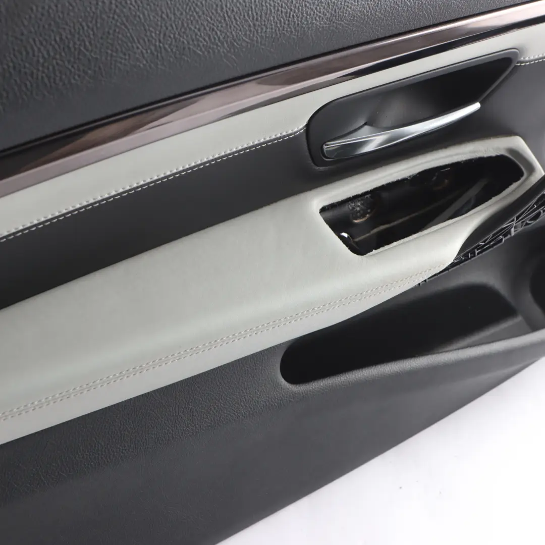 Door Card BMW F82 F83 M4 Front Left N/S Door Lining Leather Merino Silverstone to with Part number 8063597 Door Card BMW F82 F83 M4 Front Left N/S Door Lining Leather Merino Silverstone - SKU 8063597-1 - Part number 8063597