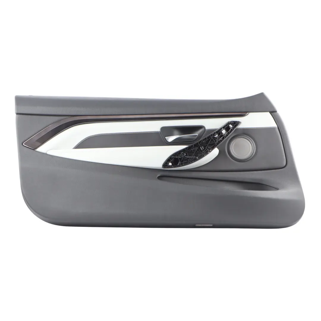 Door Card BMW F82 F83 M4 Front Left N/S Door Lining Leather Merino Silverstone to with Part number 8063597 Door Card BMW F82 F83 M4 Front Left N/S Door Lining Leather Merino Silverstone - SKU 8063597-1 - Part number 8063597