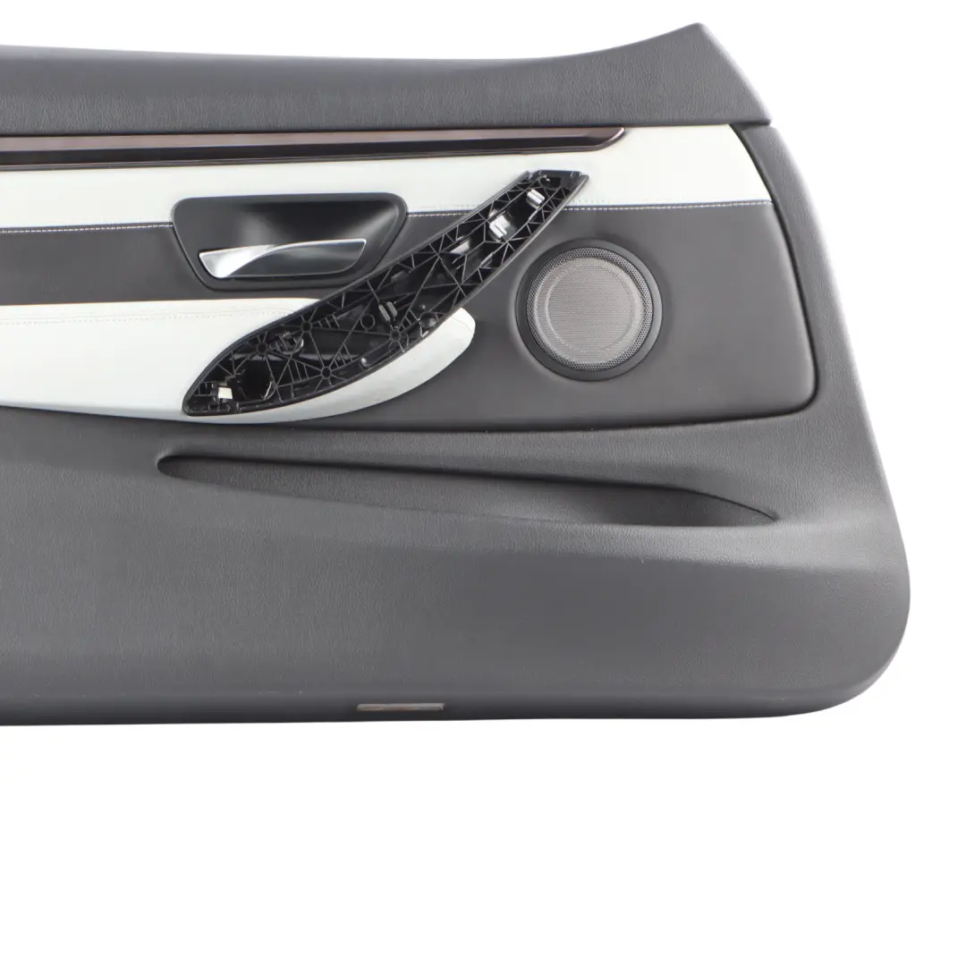 Door Card BMW F82 F83 M4 Front Left N/S Door Lining Leather Merino Silverstone to with Part number 8063597 Door Card BMW F82 F83 M4 Front Left N/S Door Lining Leather Merino Silverstone - SKU 8063597-1 - Part number 8063597