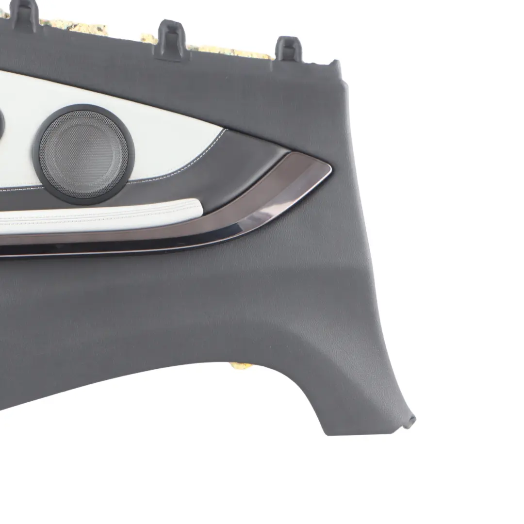 Left N/S Lateral Lining Panel Black Leather Silverstone to BMW F83 M4 Cabrio Rear with Part number 8064005 BMW F83 M4 Cabrio Rear Left N/S Lateral Lining Panel Black Leather Silverstone - SKU 8064005-1 - Part number 8064005