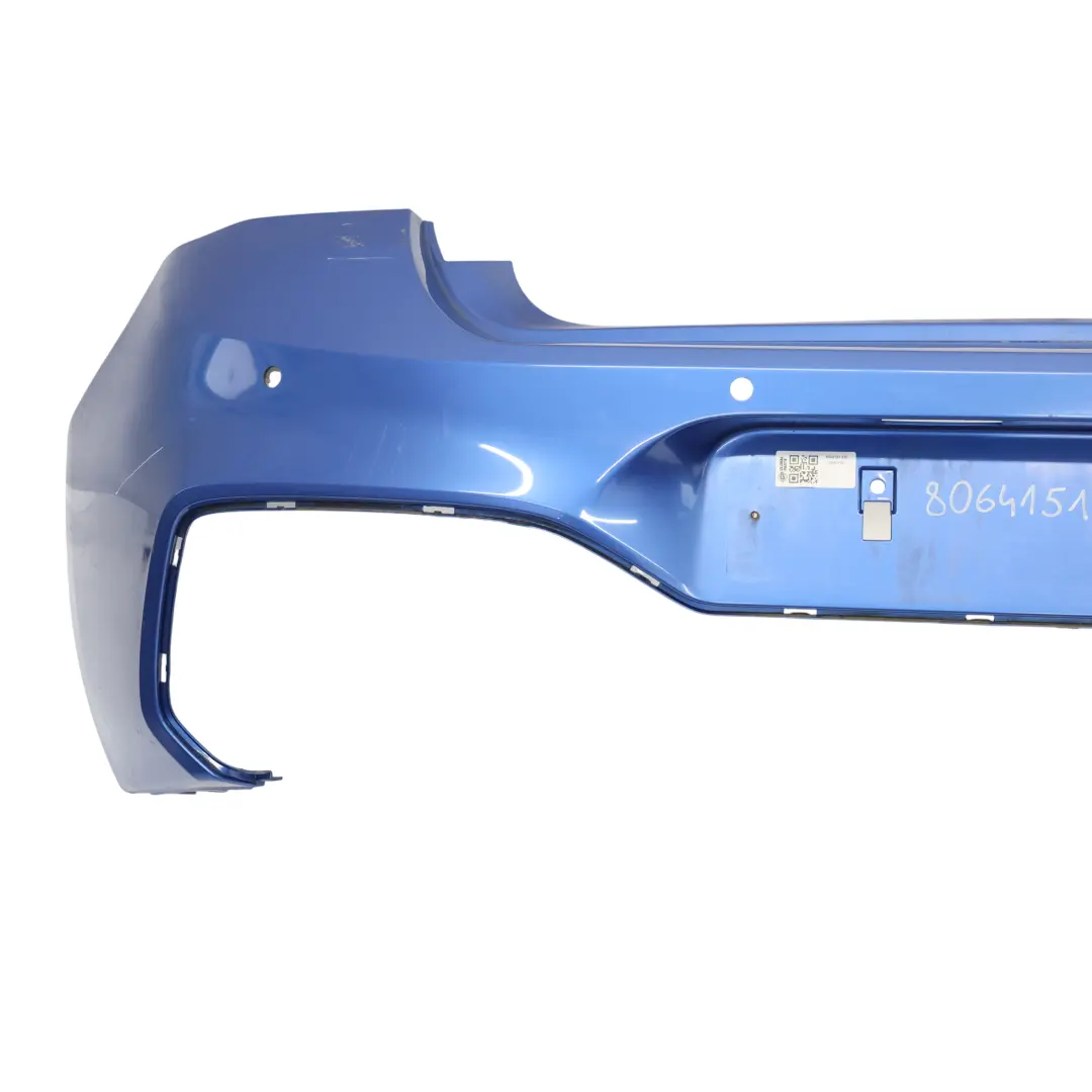Bumper Trim Panel Estoril Blue Metallic - B45 to BMW F20 F21 LCI M Sport Rear with Part number 8064151 BMW F20 F21 LCI M Sport Rear Bumper Trim Panel Estoril Blue Metallic - B45 - SKU 8064151-EB - Part number 8064151