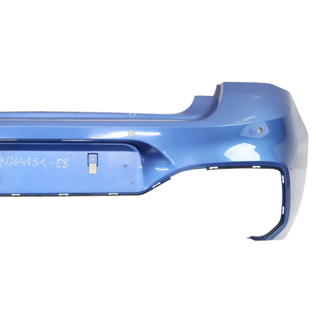 Bumper Trim Panel Estoril Blue Metallic - B45 to BMW F20 F21 LCI M Sport Rear with Part number 8064151 BMW F20 F21 LCI M Sport Rear Bumper Trim Panel Estoril Blue Metallic - B45 - SKU 8064151-EB - Part number 8064151