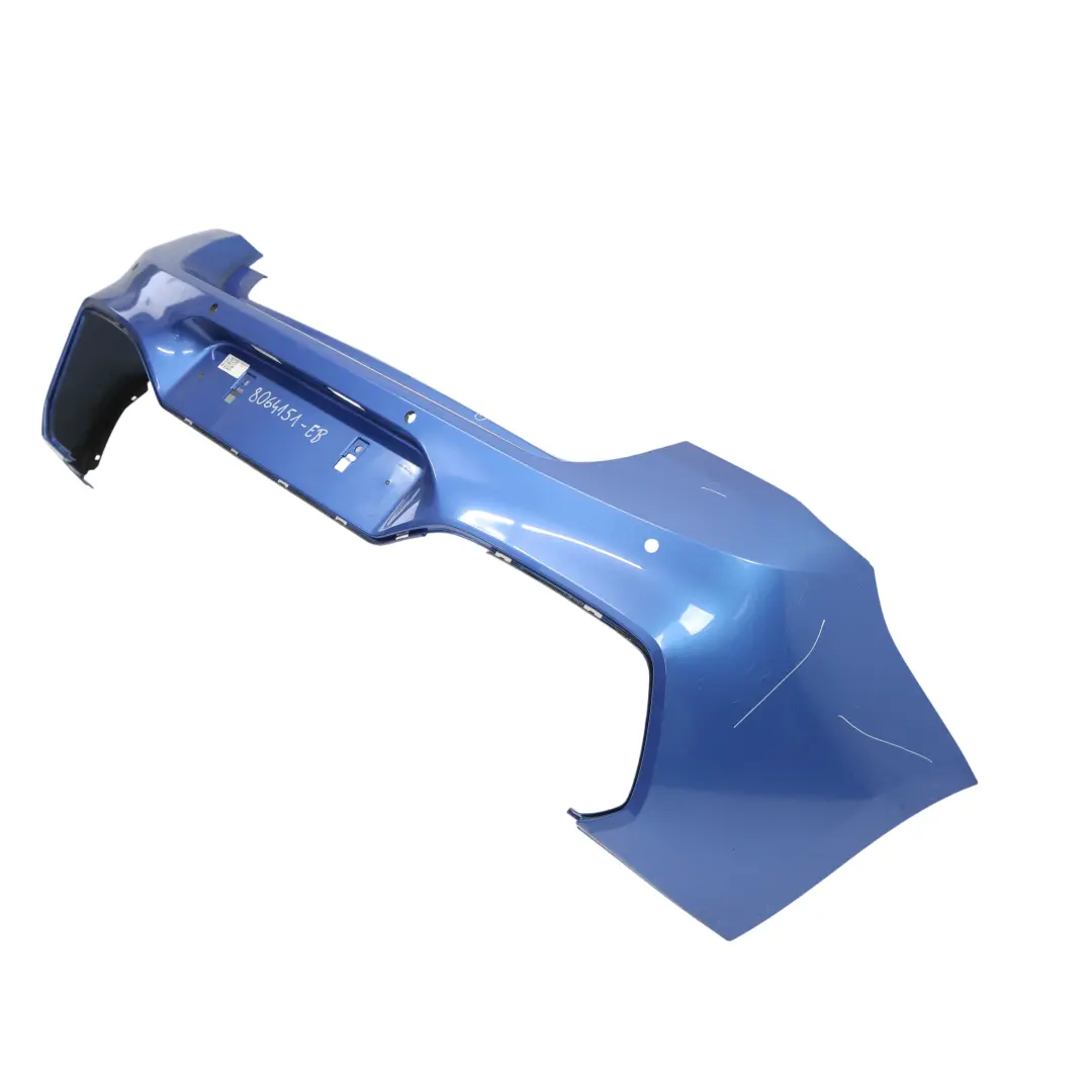 BMW F20 F21 LCI M Sport Rear Bumper Trim Panel Estoril Blue Metallic - B45 - SKU 8064151-EB - Part number 8064151