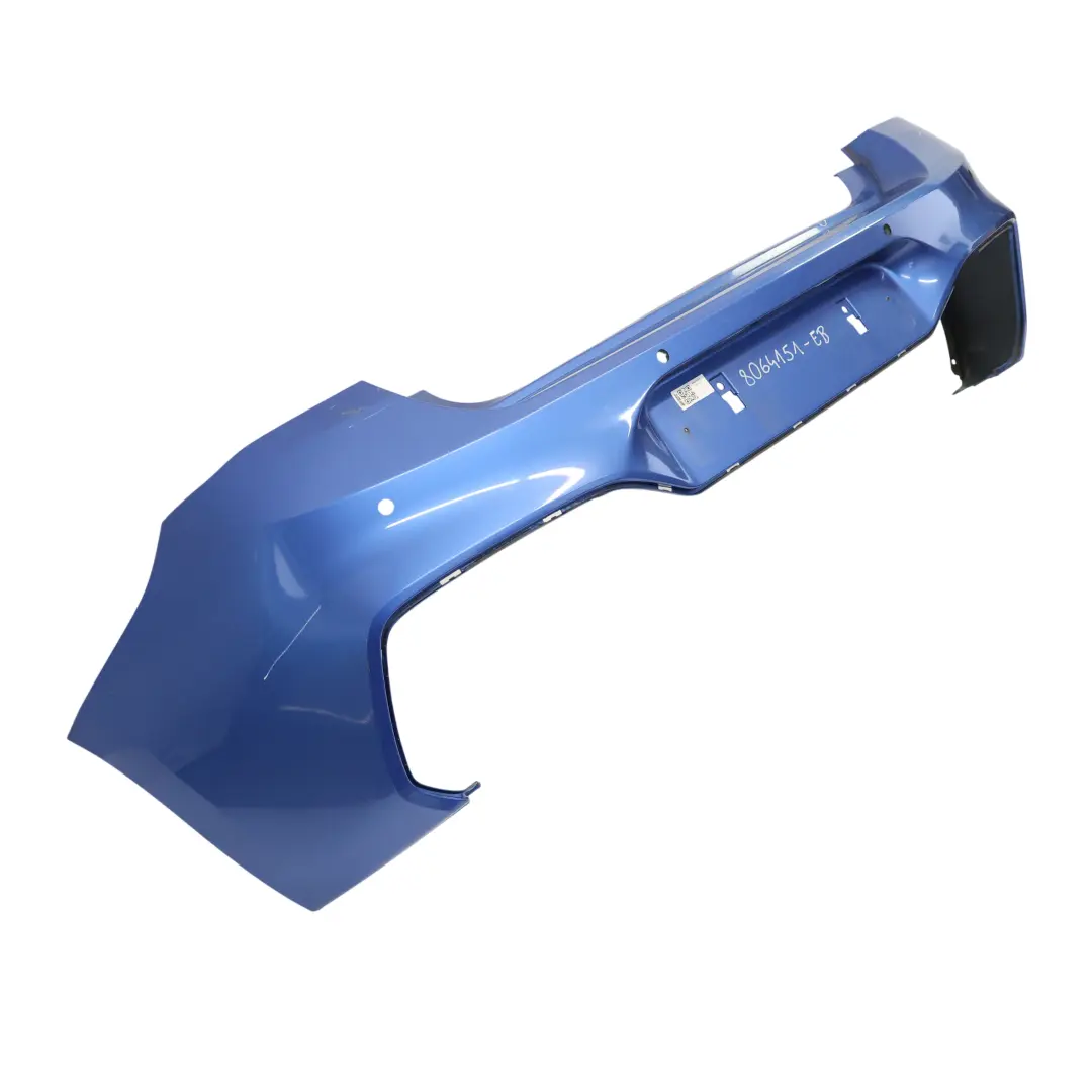 Bumper Trim Panel Estoril Blue Metallic - B45 to BMW F20 F21 LCI M Sport Rear with Part number 8064151 BMW F20 F21 LCI M Sport Rear Bumper Trim Panel Estoril Blue Metallic - B45 - SKU 8064151-EB - Part number 8064151