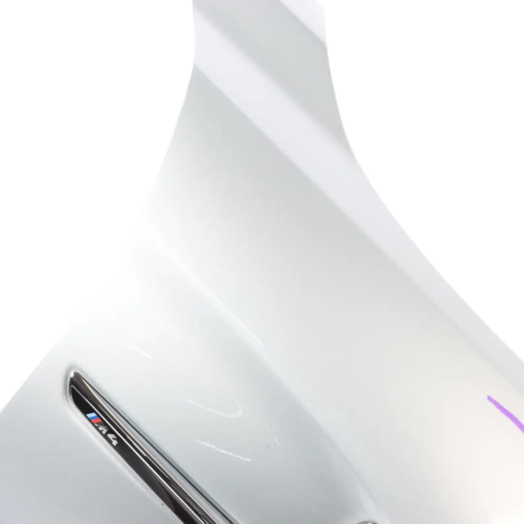 Side Panel Fender Wing Front Right O/S Silverstone II - A29 to BMW F82 F83 M4 with Part number 8066918 BMW F82 F83 M4 Side Panel Fender Wing Front Right O/S Silverstone II - A29 - SKU 8066918-SIL - Part number 8066918