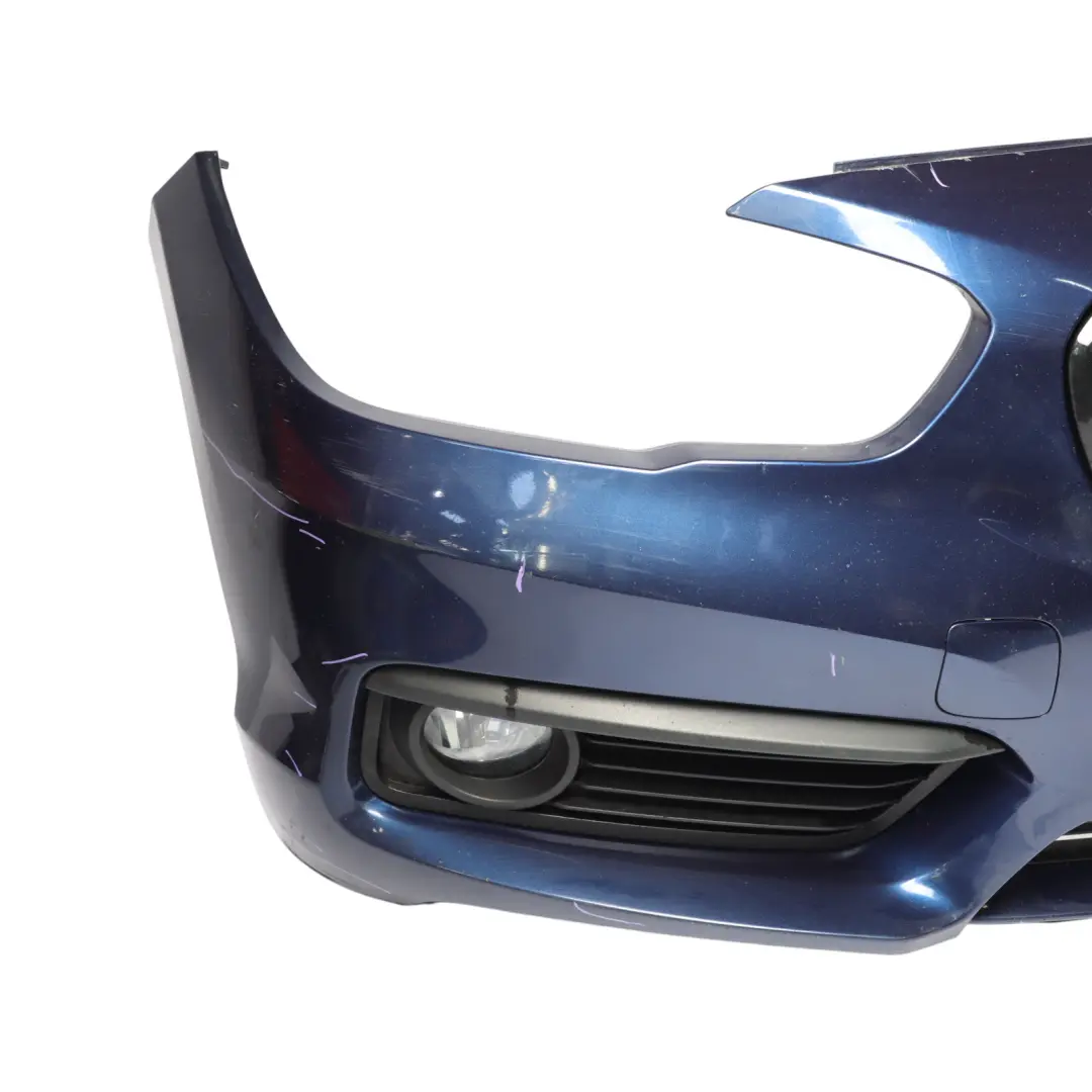 BMW F20 F21 LCI Complete Front Bumper Trim Panel Mediterranean Blue C10 - SKU 7429711-MED - Part number 7429711