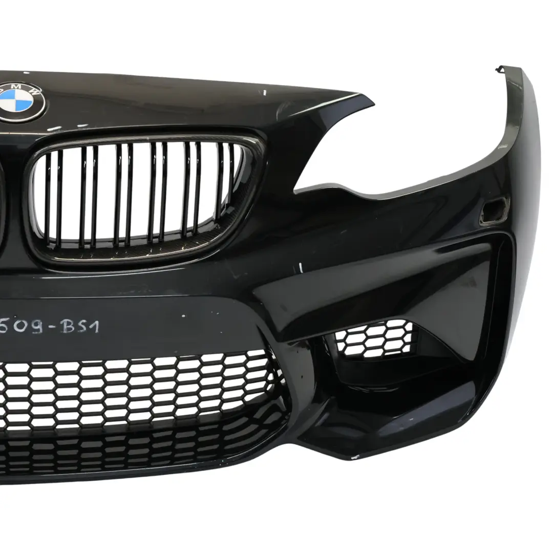 Front Bumper Trim Panel Black Sapphire Metallic 475 to BMW M2 F87 with Part number 8068509 BMW M2 F87 Front Bumper Trim Panel Black Sapphire Metallic 475 - SKU 8068509-BS1 - Part number 8068509