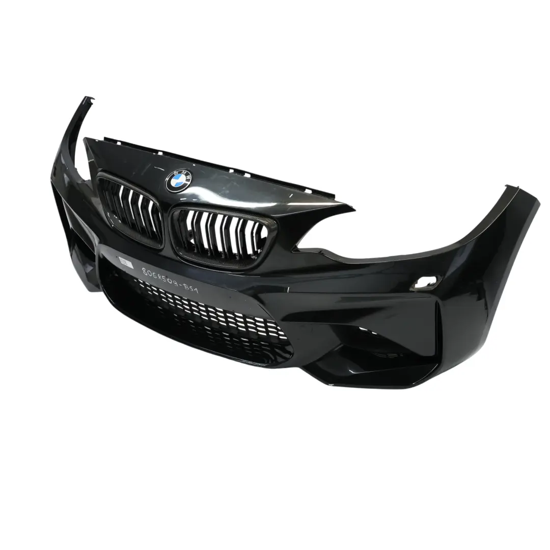Front Bumper Trim Panel Black Sapphire Metallic 475 to BMW M2 F87 with Part number 8068509 BMW M2 F87 Front Bumper Trim Panel Black Sapphire Metallic 475 - SKU 8068509-BS1 - Part number 8068509