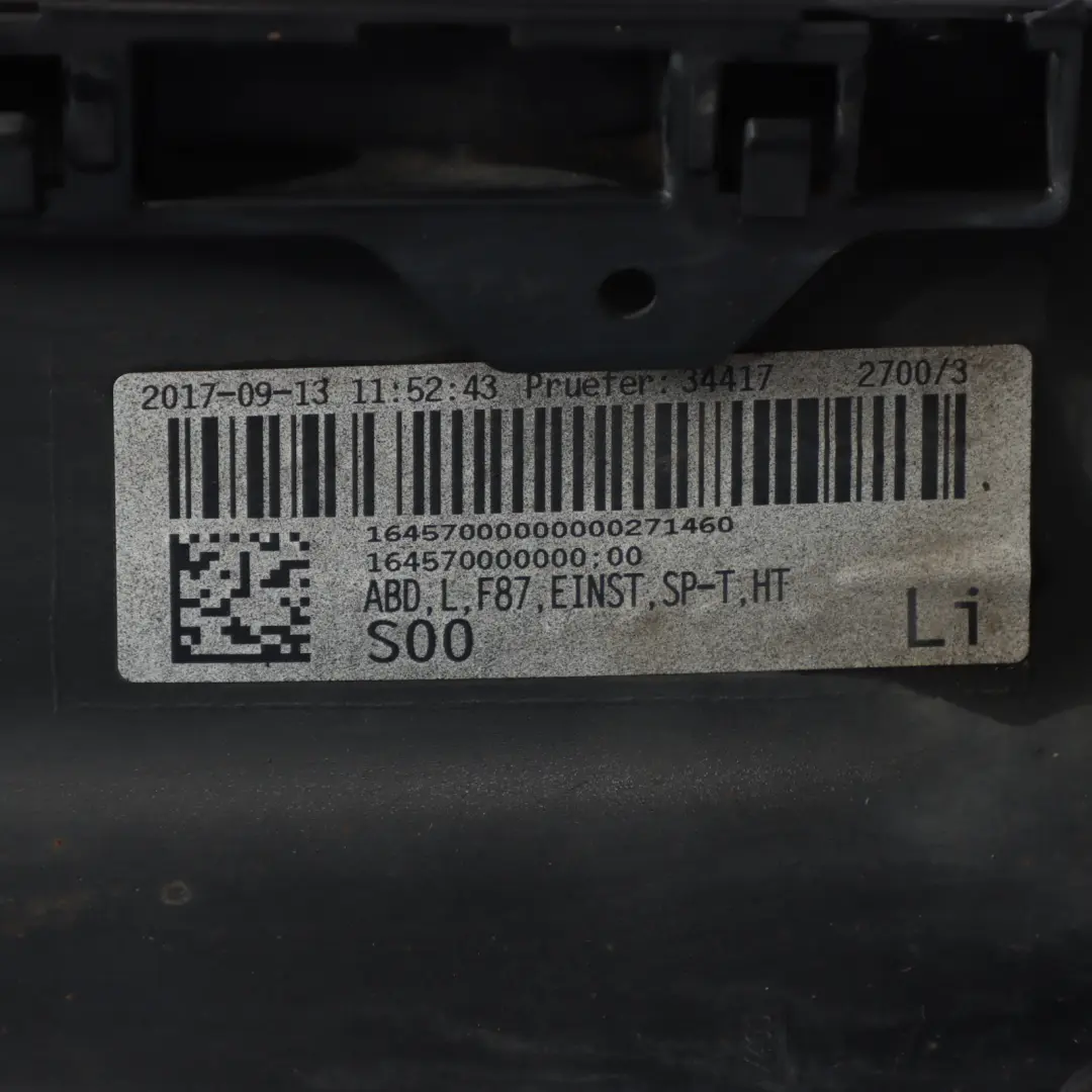 Side Skirt Sill Strip Left N/S Black Sapphire Metallic - 475 to BMW F87 M2 with Part number 8068599 BMW F87 M2 Side Skirt Sill Strip Left N/S Black Sapphire Metallic - 475 - SKU 8068599-BS - Part number 8068599