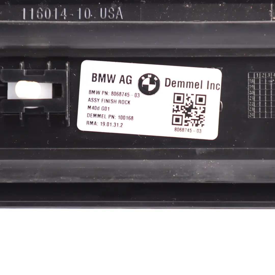 Porta Anteriore Ingresso Davanzale Copertura Sinistra Destra per BMW G01 con numero di parte 8068745 BMW G01 Porta Anteriore Ingresso Davanzale Copertura Sinistra Destra - SKU 8068745 - Numero di parte 8068745