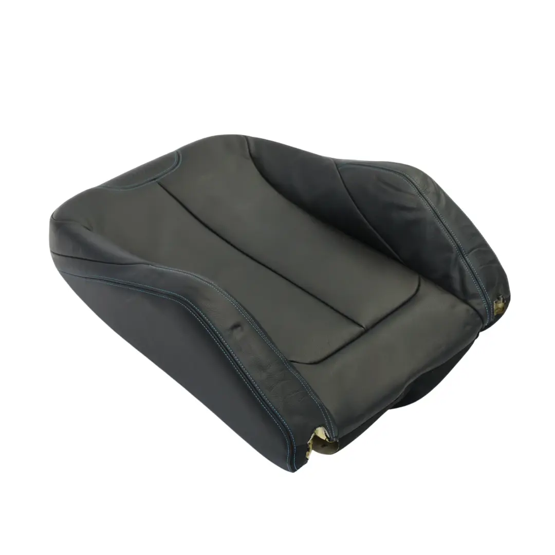 Front Seat Backrest Left N/S Heated Leather Dakota Black Blue Stitch to BMW F87 M2 with Part number 8070719 BMW F87 M2 Front Seat Backrest Left N/S Heated Leather Dakota Black Blue Stitch - SKU 8070719 - Part number 8070719