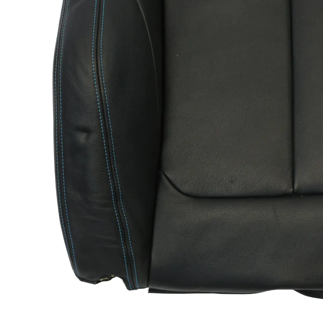 Vordersitzlehne Links Beheizt Leder Dakota Schwarz Blaue Nähte für BMW F87 M2 mit Teilenummer 8070719 BMW F87 M2 Vordersitzlehne Links Beheizt Leder Dakota Schwarz Blaue Nähte - SKU 8070719 - Teilenummer 8070719