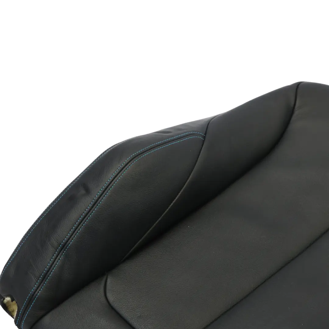 BMW F87 M2 Front Seat Backrest Left N/S Heated Leather Dakota Black Blue Stitch - SKU 8070719 - Part number 8070719