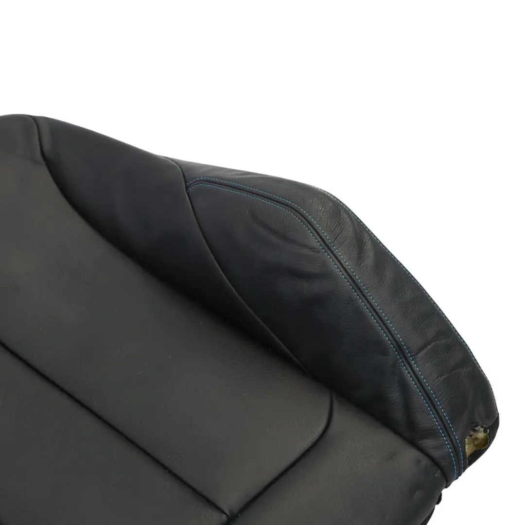BMW F87 M2 Front Seat Backrest Left N/S Heated Leather Dakota Black Blue Stitch - SKU 8070719 - Part number 8070719