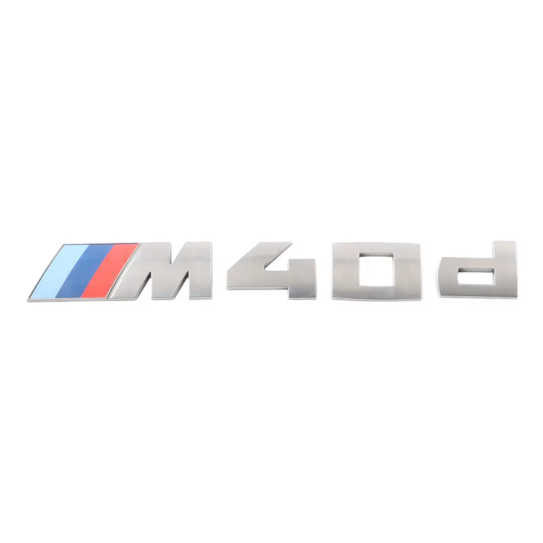 M40D Rear Boot Trunk Lid Adhered Emblem Badge to BMW X3 G01 with Part number 8072701 BMW X3 G01 M40D Rear Boot Trunk Lid Adhered Emblem Badge - SKU 8072701 - Part number 8072701