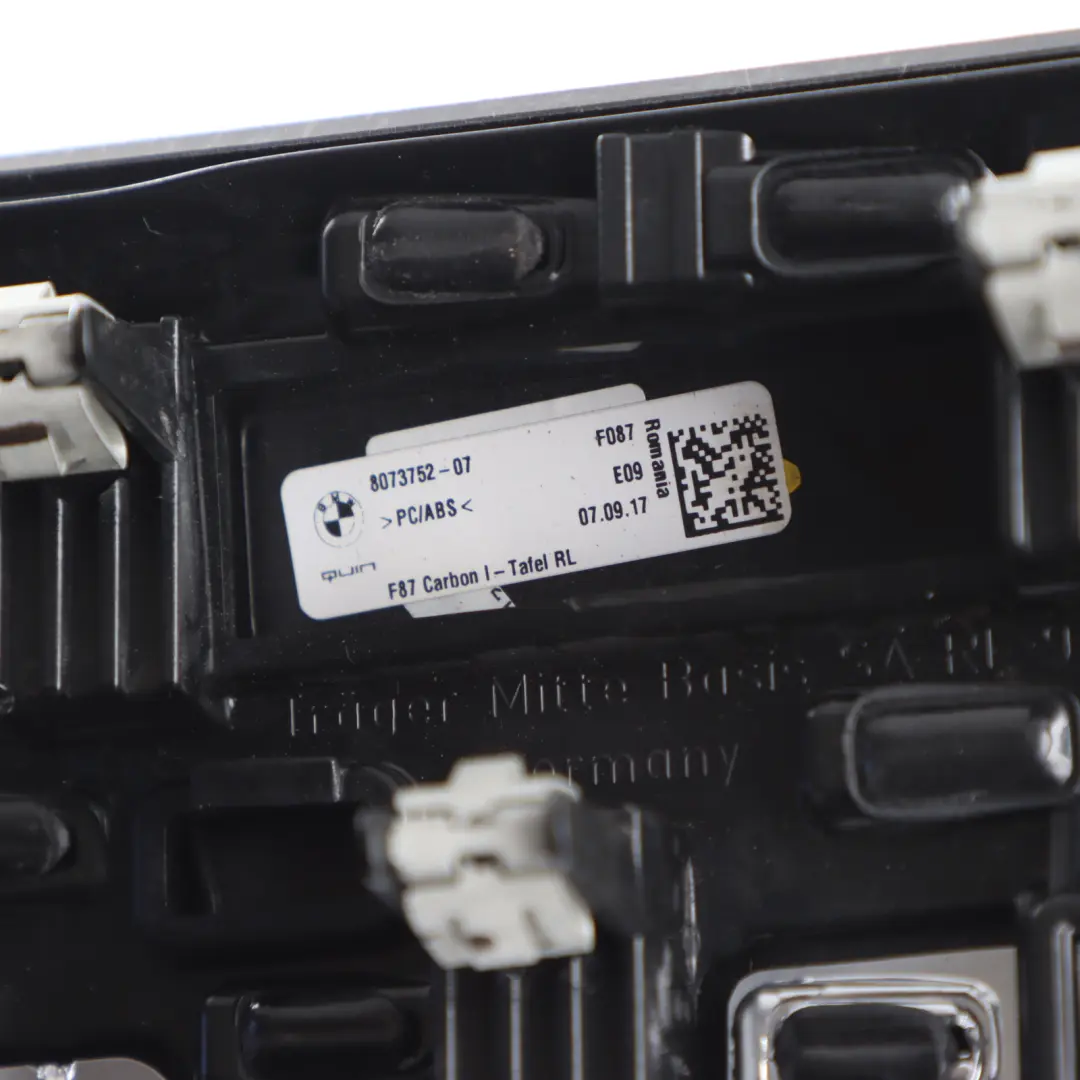 Trim Strip Set BMW F87 M2 LCI Cover Dashboard Centre Console Trim Cover Carbon to with Part number 8073752 Trim Strip Set BMW F87 M2 LCI Cover Dashboard Centre Console Trim Cover Carbon - SKU 8073752-2 - Part number 8073752