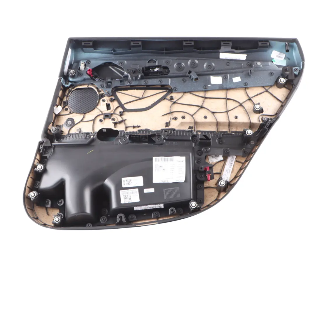 Door Card Lining Trim Panel Left N/S Leather Black to BMW G32 GT Rear with Part number 8091485 BMW G32 GT Rear Door Card Lining Trim Panel Left N/S Leather Black - SKU 8091485 - Part number 8091485