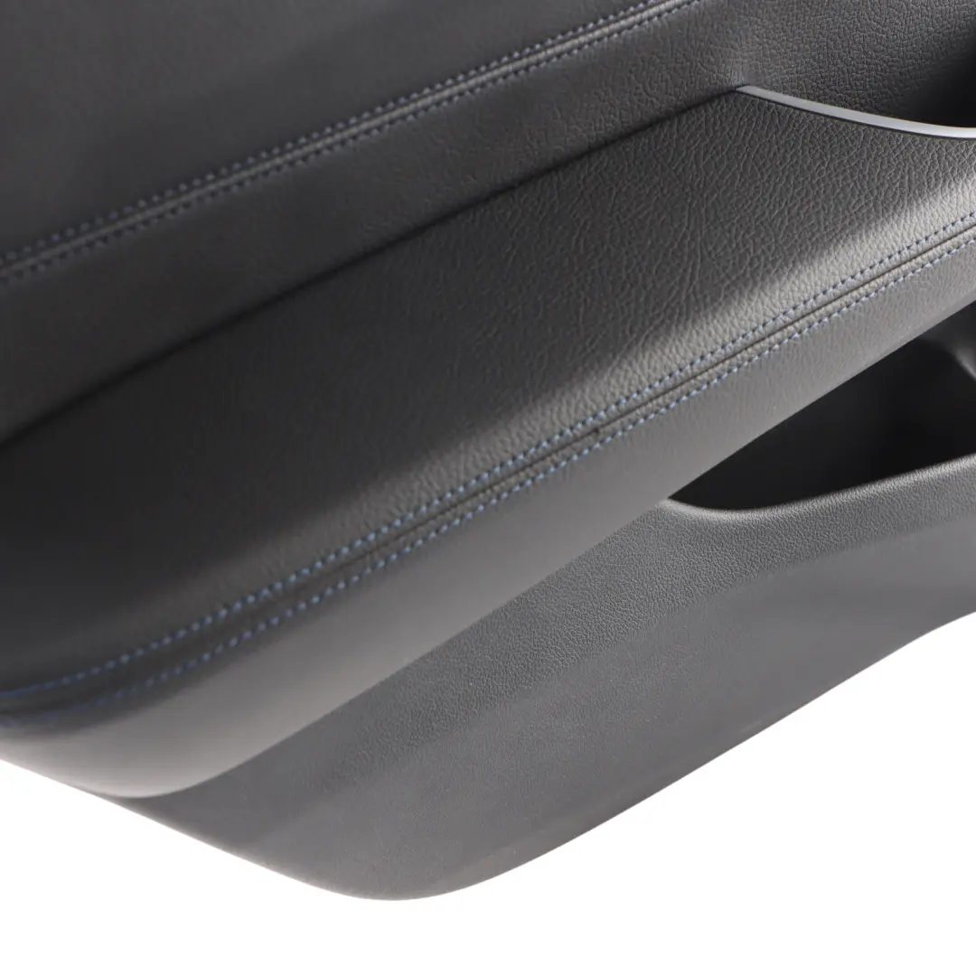 Door Card Lining Trim Panel Left N/S Leather Black to BMW G32 GT Rear with Part number 8091485 BMW G32 GT Rear Door Card Lining Trim Panel Left N/S Leather Black - SKU 8091485 - Part number 8091485