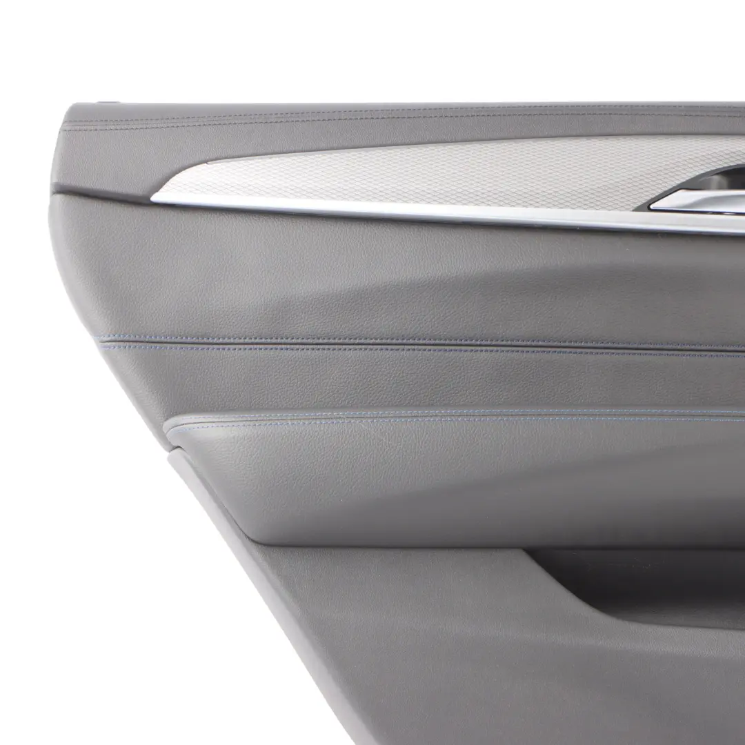 BMW G32 GT Rear Door Card Lining Trim Panel Left N/S Leather Black - SKU 8091485 - Part number 8091485