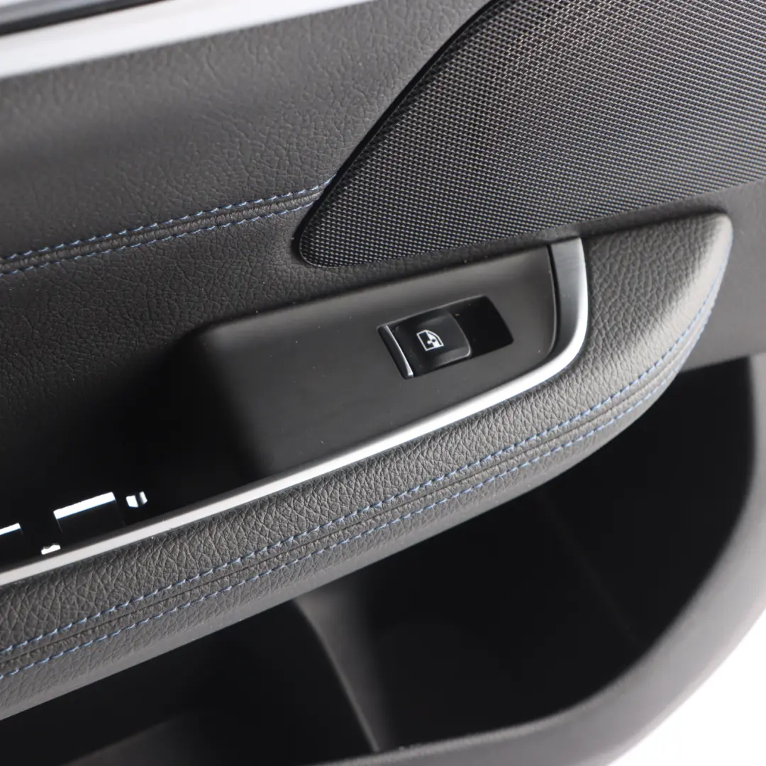 Door Card Lining Trim Panel Left N/S Leather Black to BMW G32 GT Rear with Part number 8091485 BMW G32 GT Rear Door Card Lining Trim Panel Left N/S Leather Black - SKU 8091485 - Part number 8091485