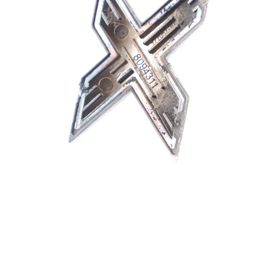 BMW X3 G01 Rear Tailgate Trunk Emblem Base Trim Chrome - SKU 8094311 - Part number 8094311
