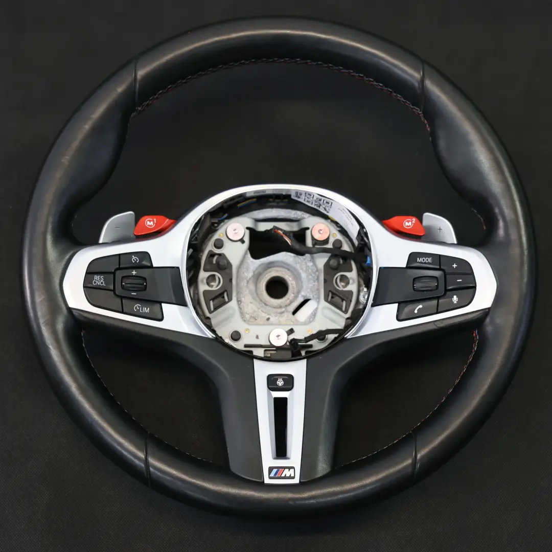 Nero In Pelle Riscaldato Cambio al Volante per Volante BMW X3 M F97 X4 M F98 M Sport con numero di parte 8097998 Volante BMW X3 M F97 X4 M F98 M Sport Nero In Pelle Riscaldato Cambio al Volante - SKU 8097998 - Numero di parte 8097998