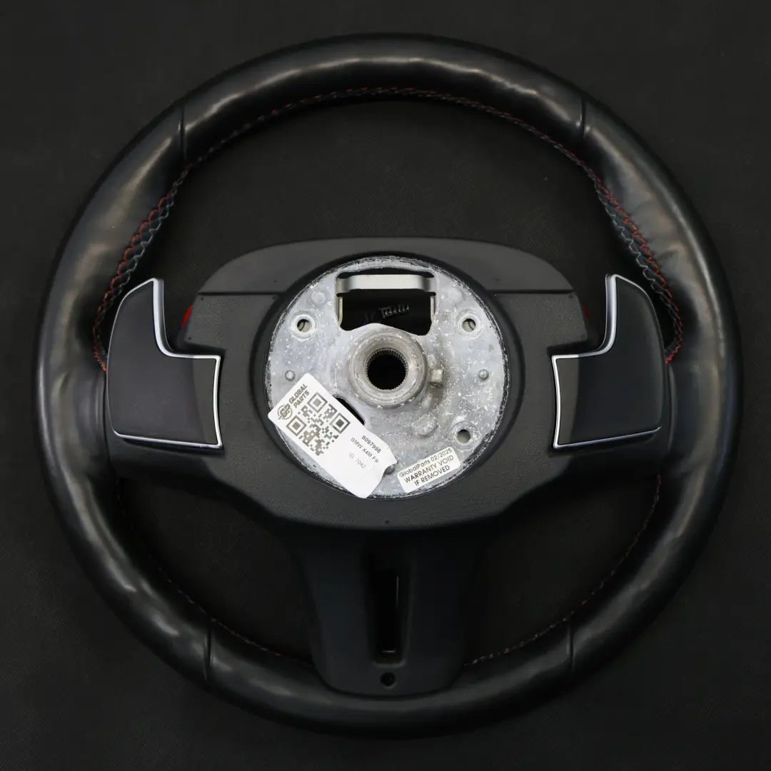 Nero In Pelle Riscaldato Cambio al Volante per Volante BMW X3 M F97 X4 M F98 M Sport con numero di parte 8097998 Volante BMW X3 M F97 X4 M F98 M Sport Nero In Pelle Riscaldato Cambio al Volante - SKU 8097998 - Numero di parte 8097998