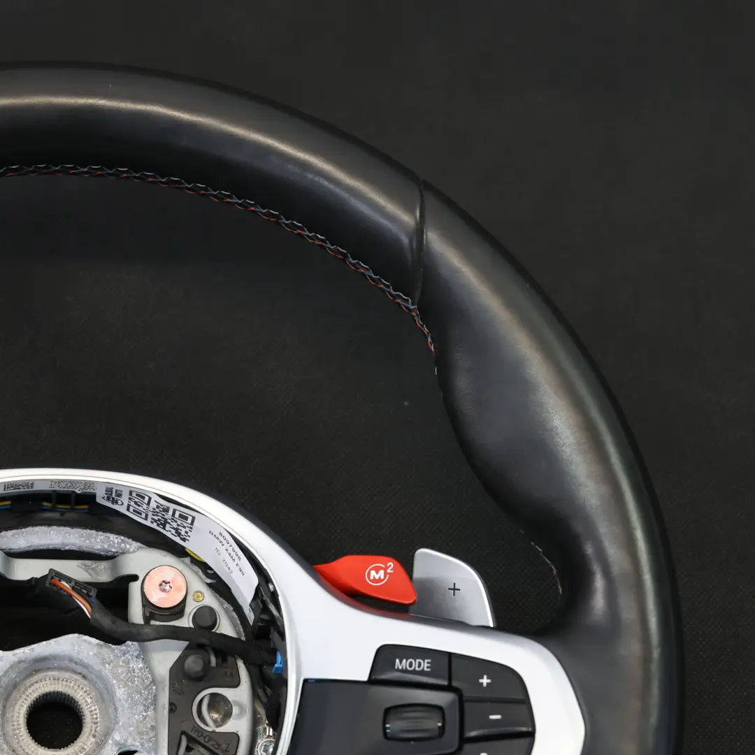 Steering Wheel BMW X3 M F97 X4 M F98 M Sport Black Leather Heated Paddle Shift to with Part number 8097998 Steering Wheel BMW X3 M F97 X4 M F98 M Sport Black Leather Heated Paddle Shift - SKU 8097998 - Part number 8097998