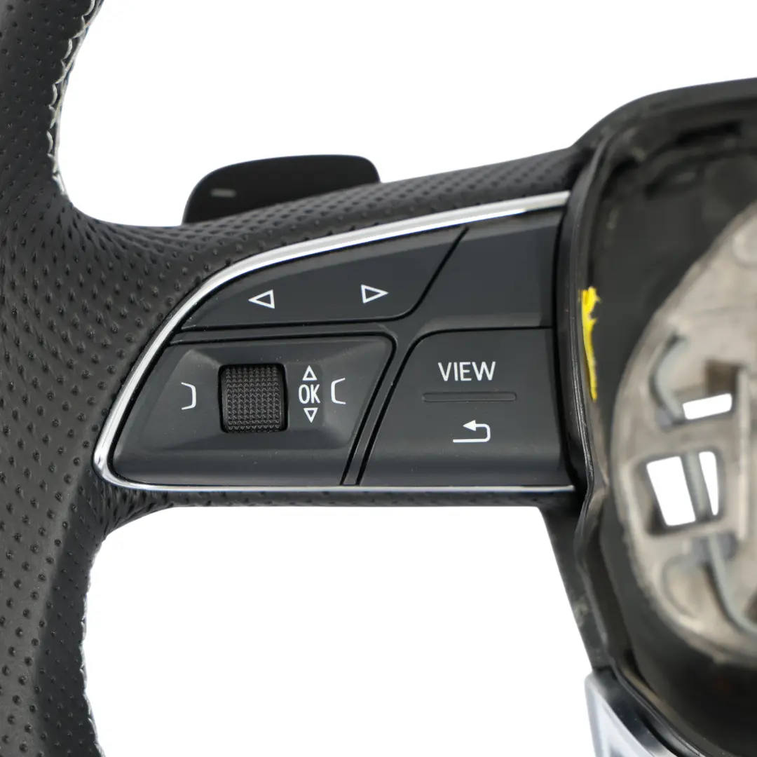 Audi Q5 SQ5 FY Volante NUOVO In Pelle Nera Fondo Piatto - SKU 80A419091AF-1 - Numero di parte 80A419091AF