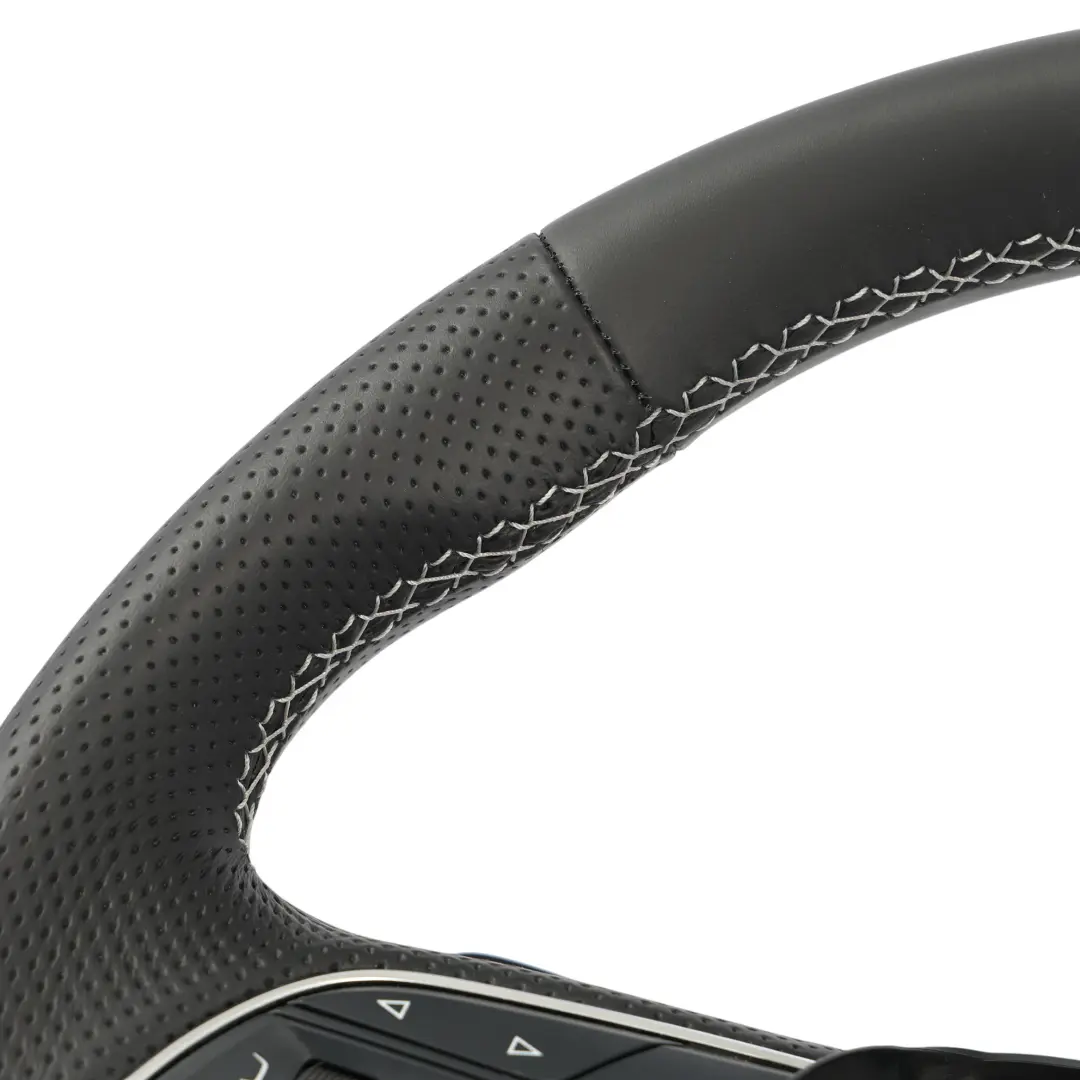 Audi Q5 SQ5 FY Steering Wheel NEW Black Leather Flat Bottom - SKU 80A419091AF-1 - Part number 80A419091AF