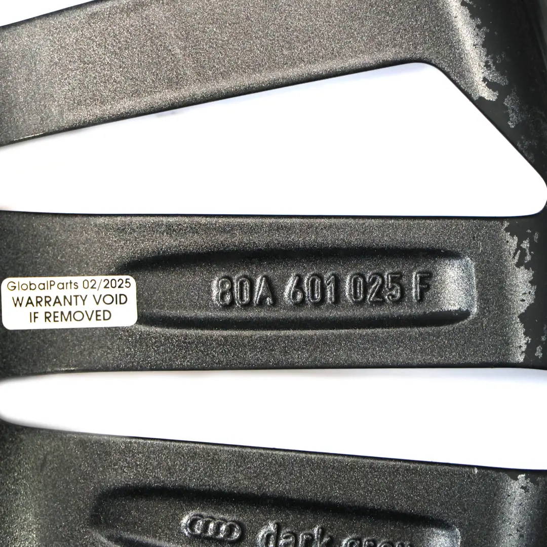 80A S-Line Wheel Alloy Rim 20" 8J ET:39 Double Spoke to Audi Q5 FY with Part number 80A601025F Audi Q5 FY 80A S-Line Wheel Alloy Rim 20" 8J ET:39 Double Spoke - SKU 80A601025F-3 - Part number 80A601025F