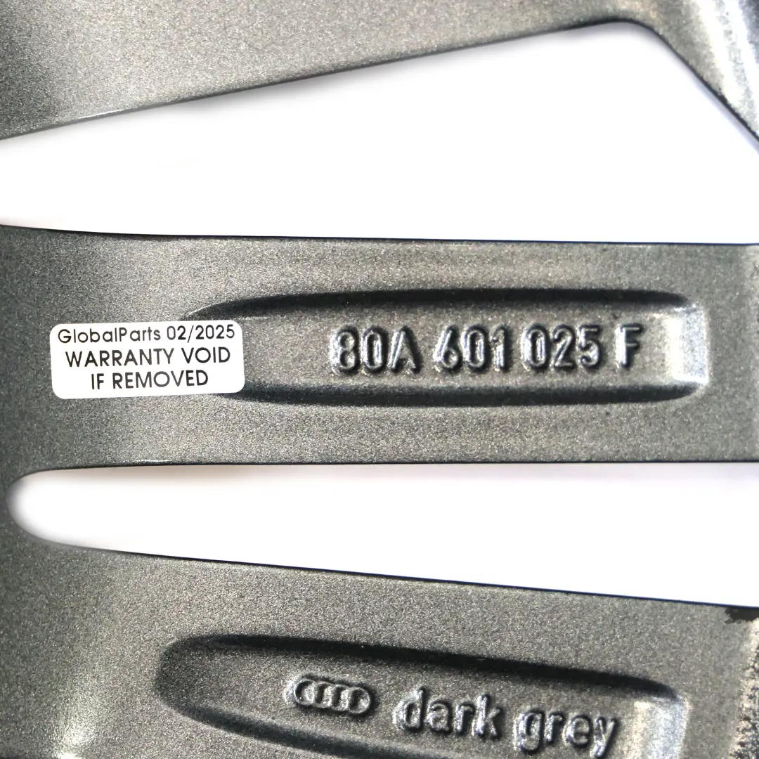 80A S-Line Wheel Alloy Rim 20" 8J ET:39 Double Spoke to Audi Q5 FY with Part number 80A601025F Audi Q5 FY 80A S-Line Wheel Alloy Rim 20" 8J ET:39 Double Spoke - SKU 80A601025F-4 - Part number 80A601025F