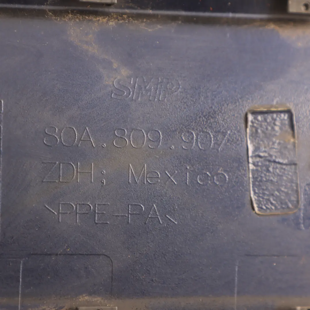 Audi Q5 FY Fuel Tank Filler Flap Cap Cover Navarra Blue Metallic - X5H - SKU 80A809907-NAB - Part number 80A809907