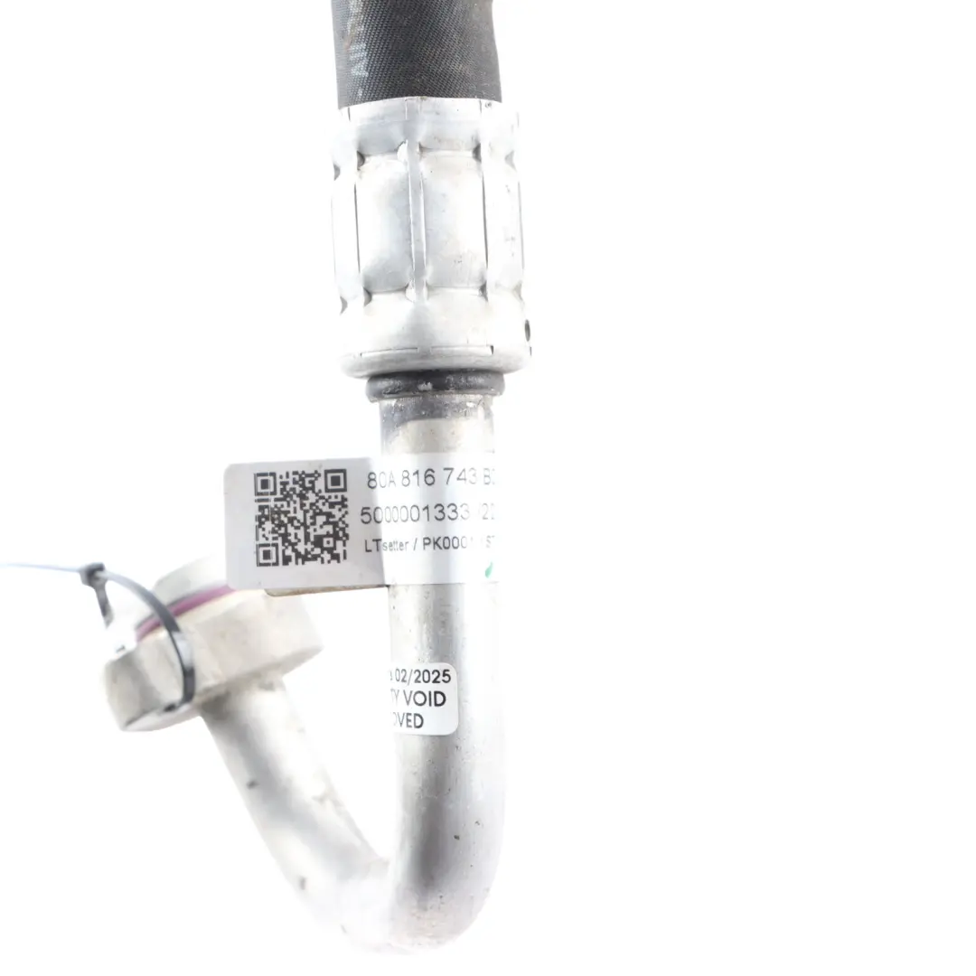 Conditioning Pressure A/C Pipe Hose Line to Audi Q5 FY Air with Part number 80A816743BG Audi Q5 FY Air Conditioning Pressure A/C Pipe Hose Line - SKU 80A816743BG - Part number 80A816743BG