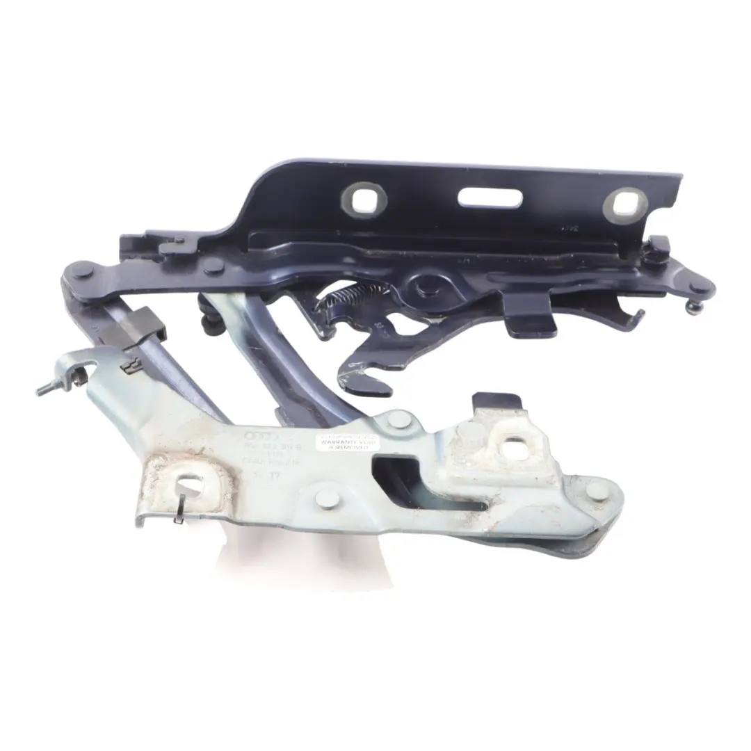 Front Left N/S Bonnet Hinge Navarra Blue Metallic - X5H to Audi Q5 FY with Part number 80A823301B Audi Q5 FY Front Left N/S Bonnet Hinge Navarra Blue Metallic - X5H - SKU 80A823301B-NAB - Part number 80A823301B