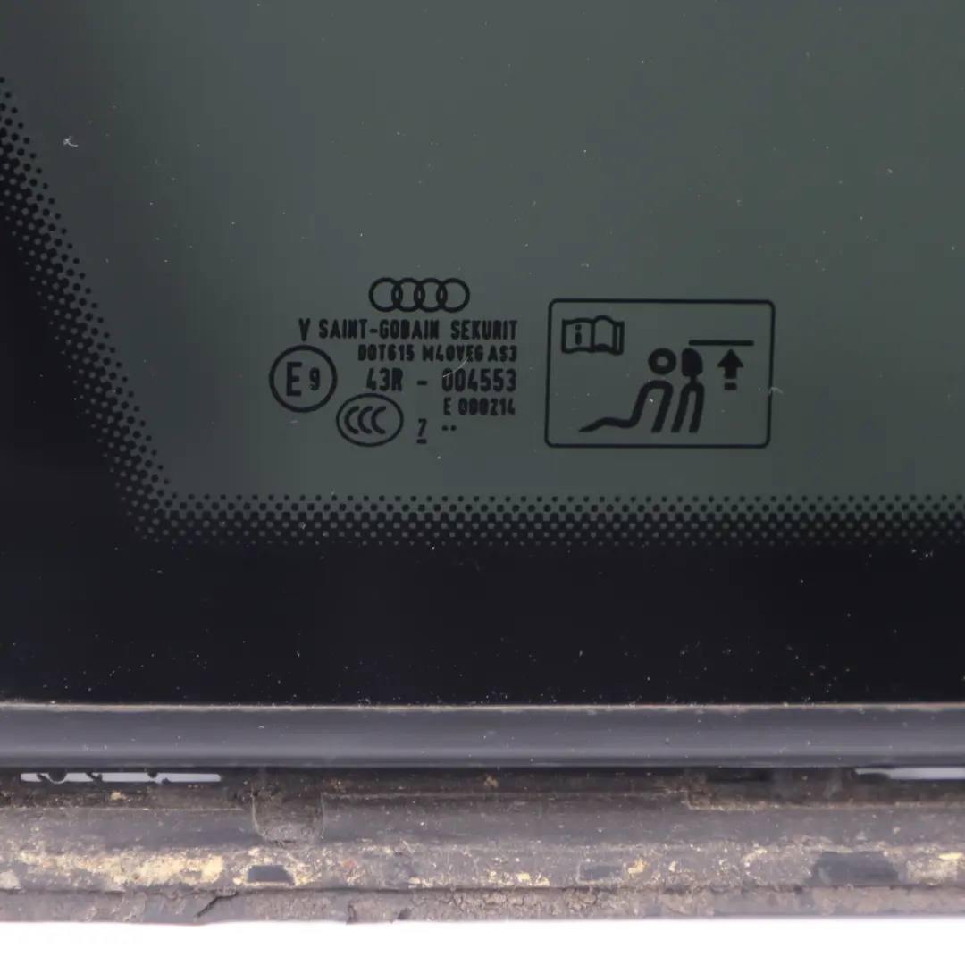 Audi Q5 FY Rear Quarter Side Window Glass Glazing Left N/S AS3 - SKU 80A845297J-1 - Part number 80A845297J