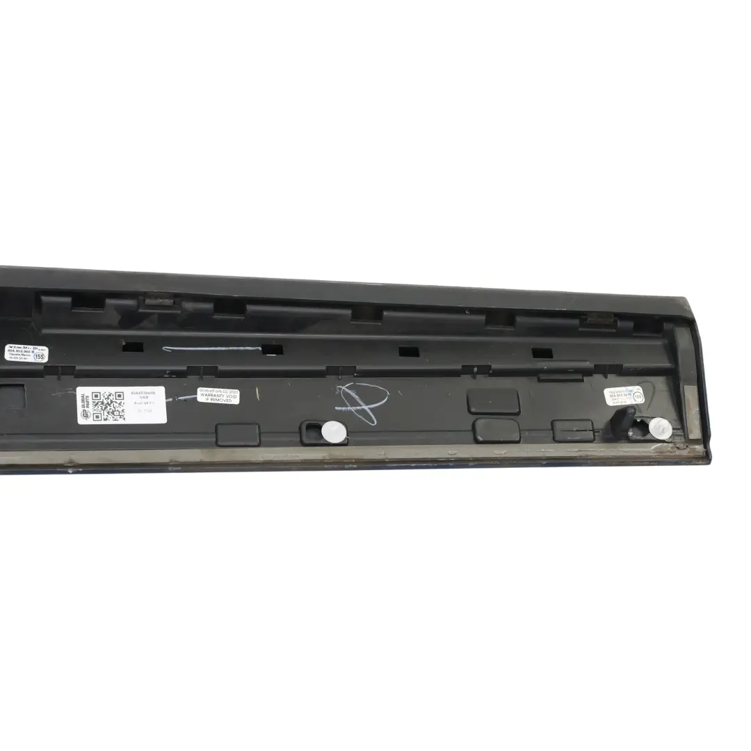 Audi Q5 FY Front Door Strip Moulding Right O/S Navarra Blue Metallic - H5X - SKU 80A853960B-NAB - Part number 80A853960B