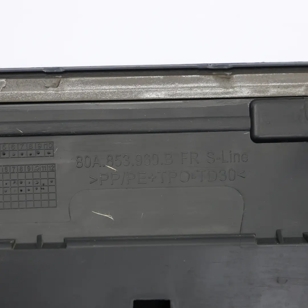 Audi Q5 FY Moldura De Puerta Delantera Derecha Navarra Azul Metalizado - H5X - SKU 80A853960B-NAB - Número de pieza 80A853960B