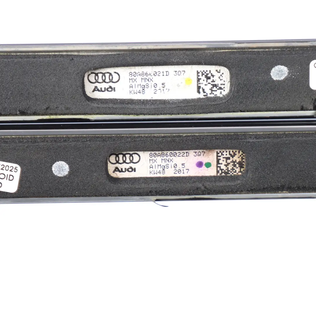 Roof Rail Strip Left Right N/O/S Railing Moulding SET to Audi Q5 FY with Part number 80A860021D Audi Q5 FY Roof Rail Strip Left Right N/O/S Railing Moulding SET - SKU 80A860021D-1 - Part number 80A860021D