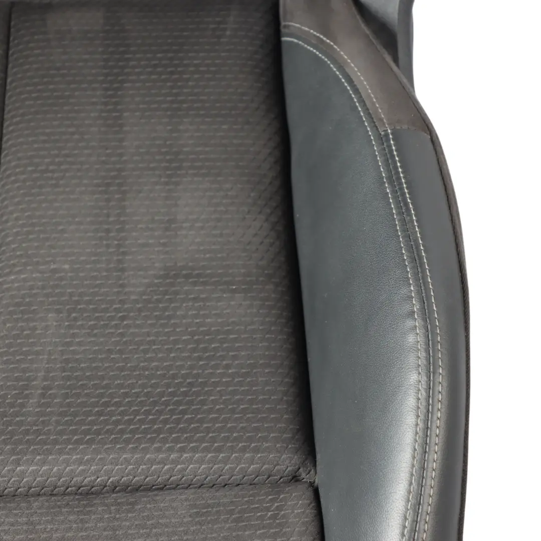 Audi Q5 Mk2 FY Fotel Sport Prawy Przód Grzany S-Line Półskóra Czarno Szary - SKU 80A881806M - Numer Części 80A881806M