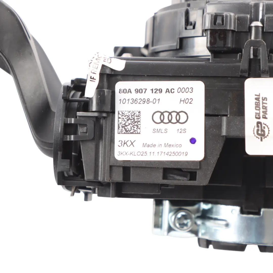 Switch Cluster Steering Column Wiper Stalk Slip Indicator to Audi Q5 FY with Part number 80A907129AC Audi Q5 FY Switch Cluster Steering Column Wiper Stalk Slip Indicator - SKU 80A907129AC - Part number 80A907129AC