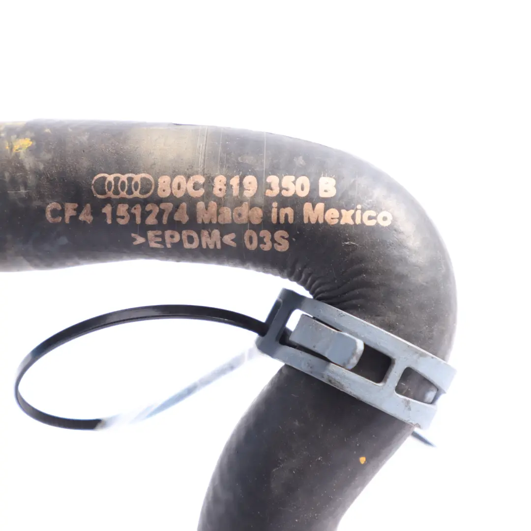 Water Pipe Engine Cooling Radiator Coolant Hose to Audi Q5 FY 2.0 TFSI with Part number 80C819350B Audi Q5 FY 2.0 TFSI Water Pipe Engine Cooling Radiator Coolant Hose - SKU 80C819350B - Part number 80C819350B